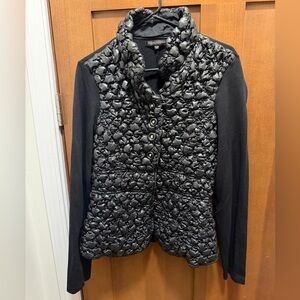 Elegant Black Quilted Women's Blazer